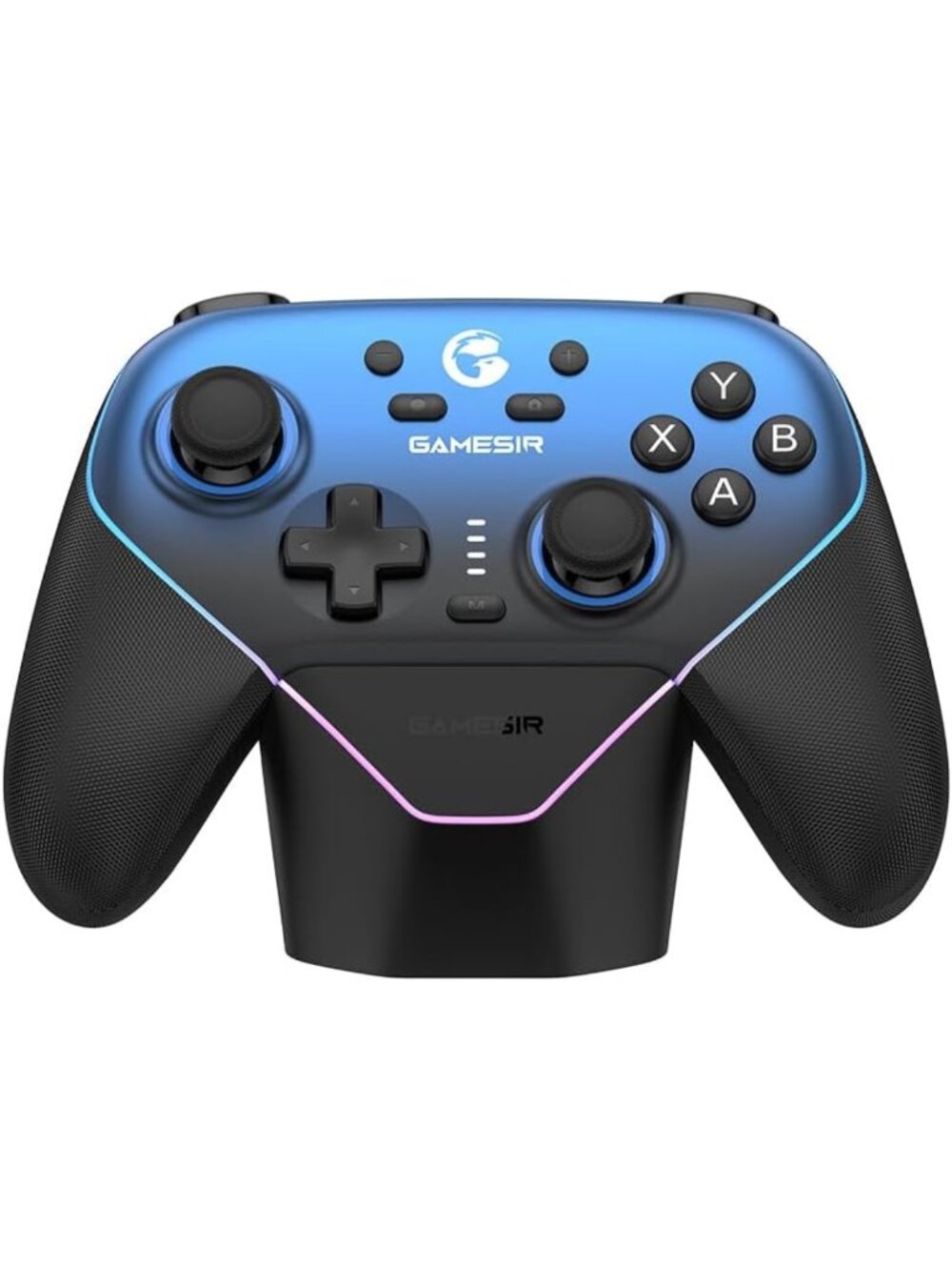 Wireless Gaming Controller for PC, Switch, iOS & Android - RGB Lighting, Hall